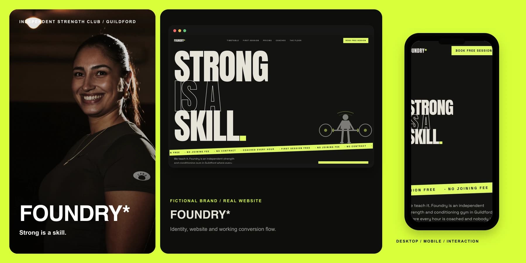 Foundry, a practice brand for a gym