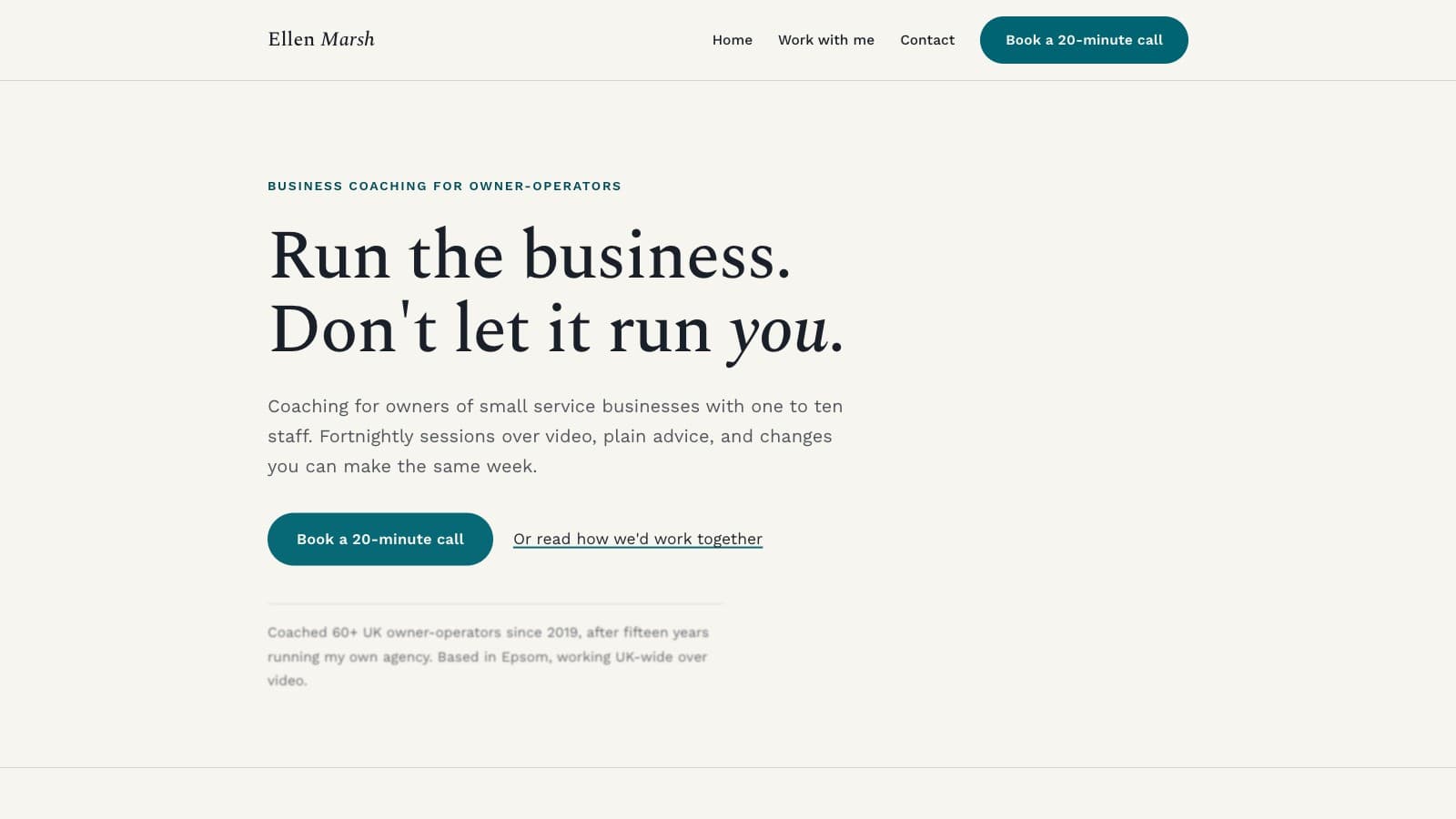 The Coach Website Kit homepage