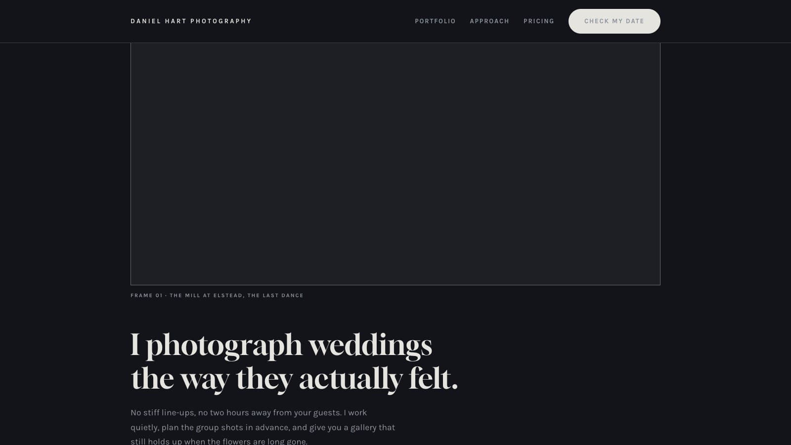 The Photographer Website Kit homepage